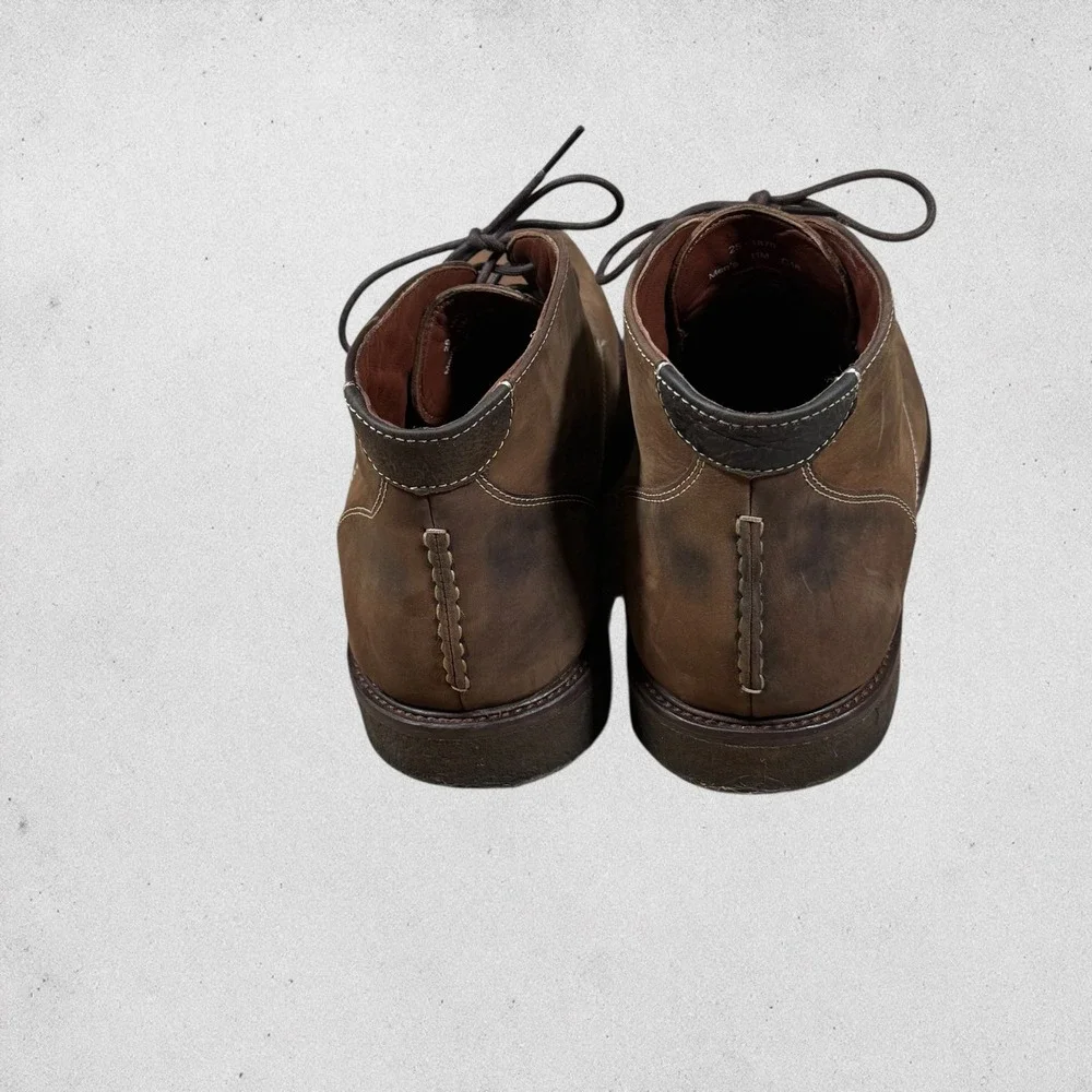 Johnston & Murphy Mens Brown Leather Chukka Copeland‎ Desert Boots 11M 25-1870